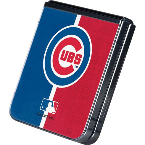 MLB Chicago Cubs Split Galaxy Z Flip5 5G Skin