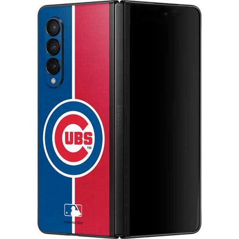 MLB Chicago Cubs Split Galaxy Z Fold3 5G Skin