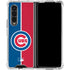 MLB Chicago Cubs Split Galaxy Z Fold4 5G Clear Case