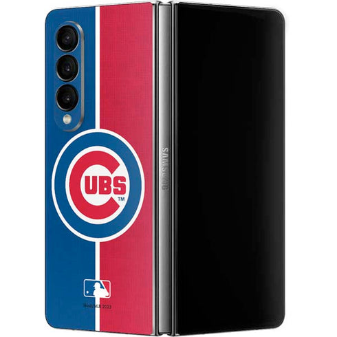 MLB Chicago Cubs Split Galaxy Z Fold4 5G Skin