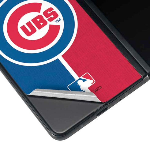 MLB Chicago Cubs Split Galaxy Z Fold4 5G Skin