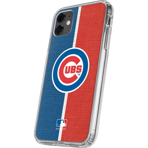 MLB Chicago Cubs Split iPhone 11 Clear Case