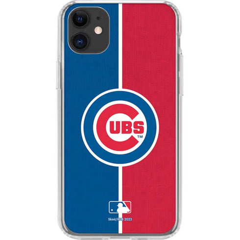 MLB Chicago Cubs Split iPhone 11 Clear Case