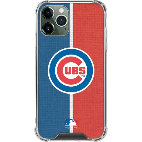 MLB Chicago Cubs Split iPhone 11 Pro Max Clear Case