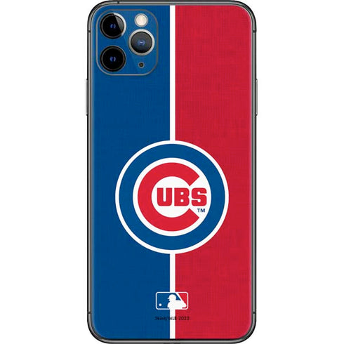 MLB Chicago Cubs Split iPhone 11 Pro Max Skin