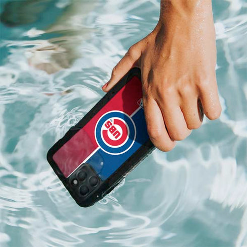 MLB Chicago Cubs Split iPhone 11 Pro Max Waterproof Case