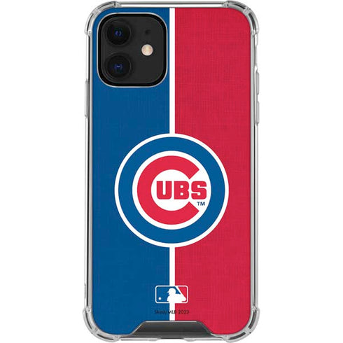 MLB Chicago Cubs Split iPhone 12 Clear Case