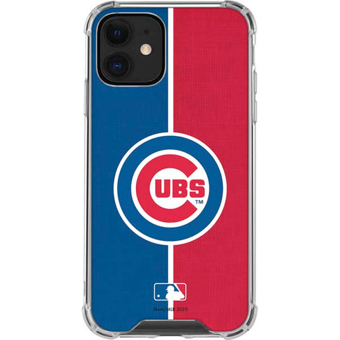 MLB Chicago Cubs Split iPhone 12 Mini Clear Case