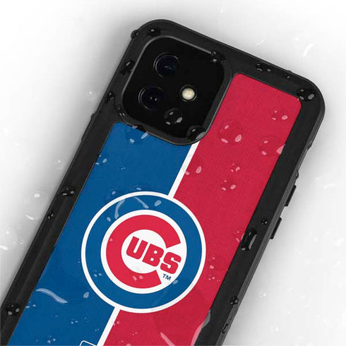 MLB Chicago Cubs Split iPhone 12 Mini Waterproof Case