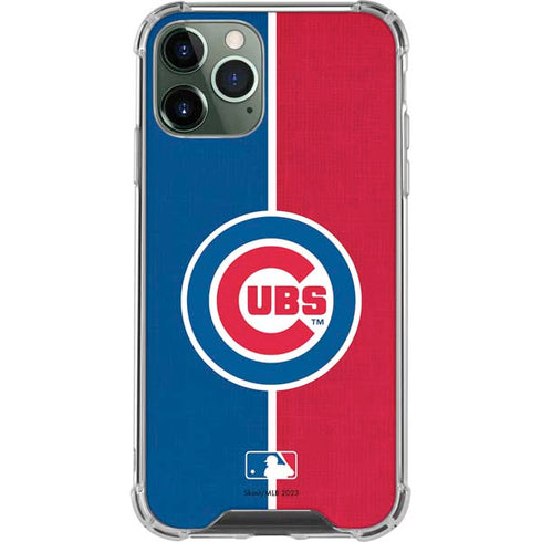 MLB Chicago Cubs Split iPhone 12 Pro Max Clear Case