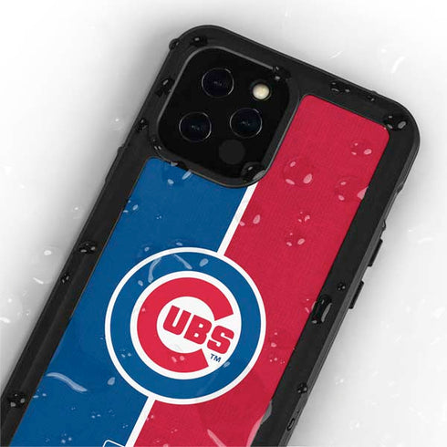 MLB Chicago Cubs Split iPhone 12 Pro Max Waterproof Case