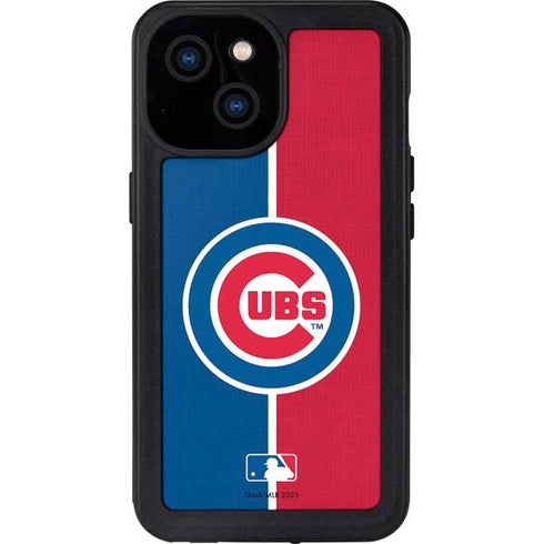 MLB Chicago Cubs Split iPhone 13 Mini Waterproof Case