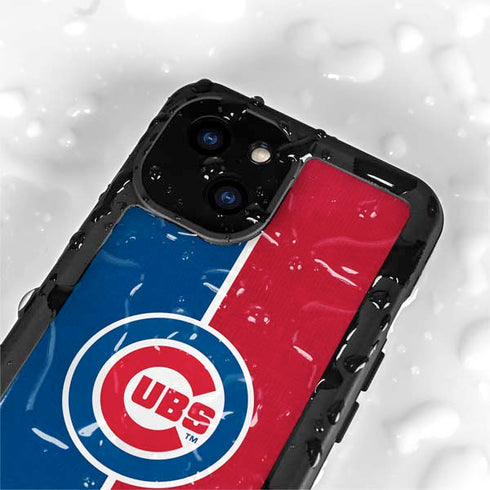 MLB Chicago Cubs Split iPhone 13 Mini Waterproof Case