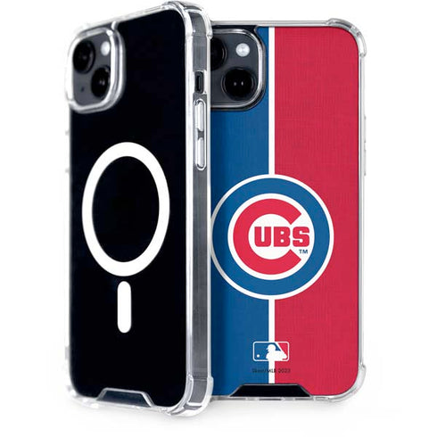 MLB Chicago Cubs Split iPhone 15 Plus MagSafe Case