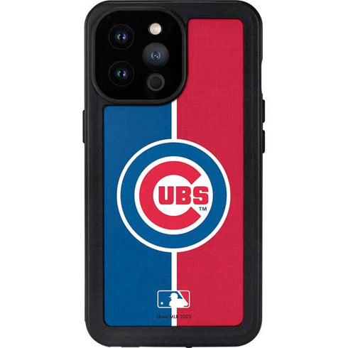 MLB Chicago Cubs Split iPhone 14 Pro Max Waterproof Case