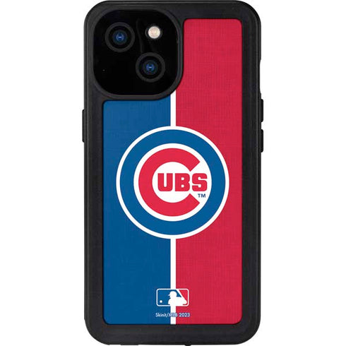 MLB Chicago Cubs Split iPhone 15 Waterproof Case