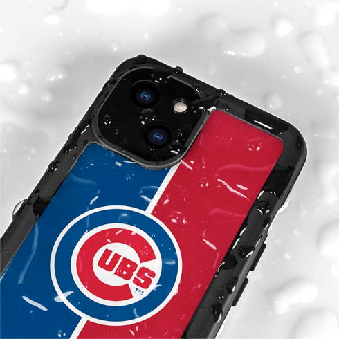 MLB Chicago Cubs Split iPhone 15 Waterproof Case