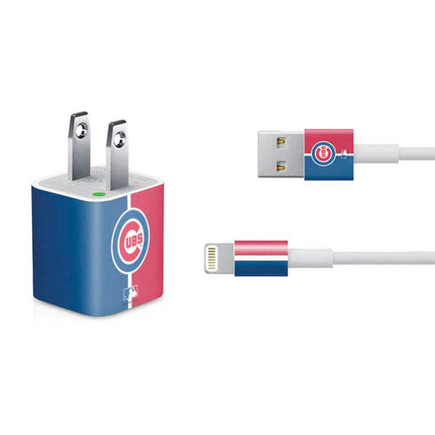 MLB Chicago Cubs Split iPhone Charger (5W USB) Skin