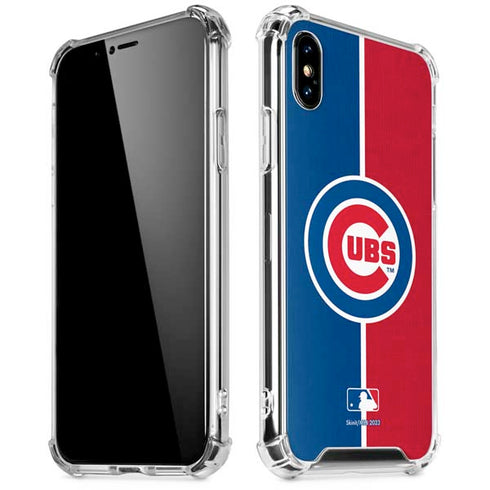 MLB Chicago Cubs Split iPhone XS Max Clear Case