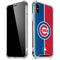 MLB Chicago Cubs Split iPhone XS Max Clear Case