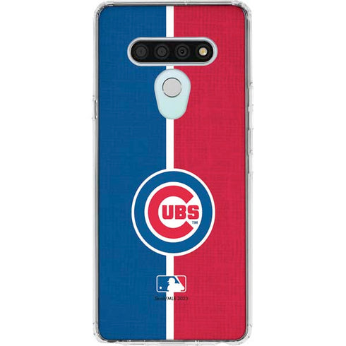 MLB Chicago Cubs Split LG Stylo 6 Clear Case