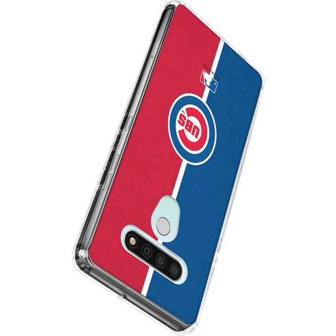 MLB Chicago Cubs Split LG Stylo 6 Clear Case