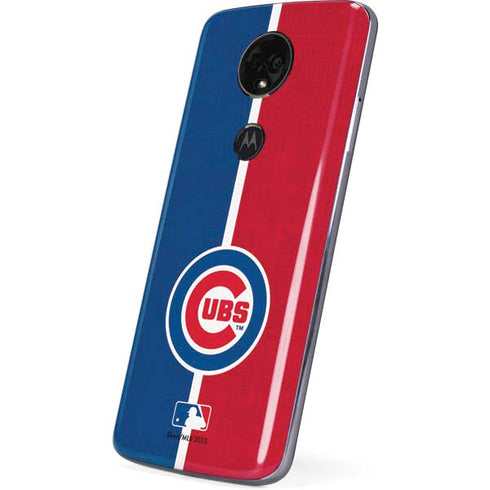 MLB Chicago Cubs Split Moto E5 Plus Skin