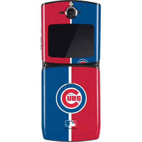 MLB Chicago Cubs Split Motorola RAZR Skin