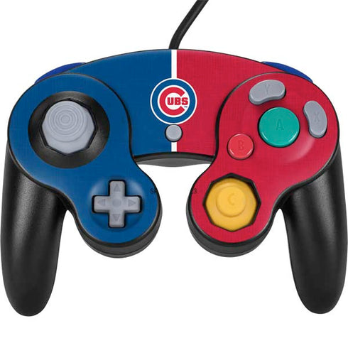 MLB Chicago Cubs Split Nintendo GameCube Controller Skin