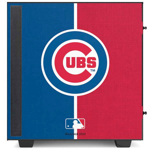 MLB Chicago Cubs Split NZXT H510 Compact ATX Mid-Tower Case Skin