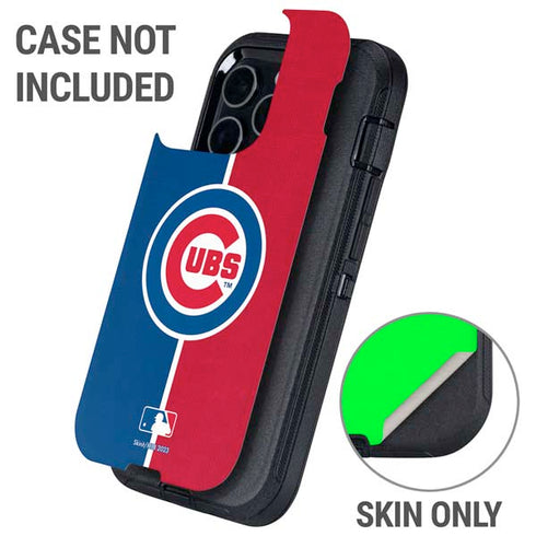 MLB Chicago Cubs Split Otterbox Defender iPhone Skin