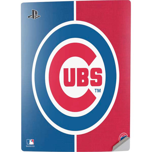MLB Chicago Cubs Split PS5 Digital Edition Console Skin