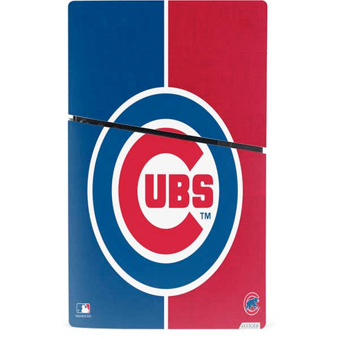 MLB Chicago Cubs Split PS5 Slim Digital Edition Bundle Skin