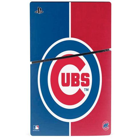 MLB Chicago Cubs Split PS5 Slim Digital Edition Console Skin