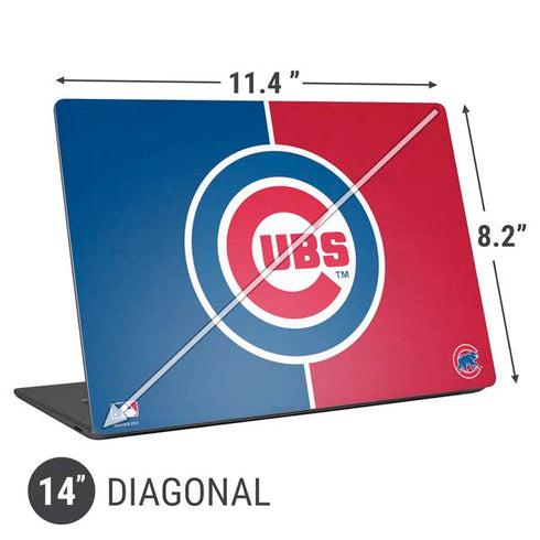MLB Chicago Cubs Split Universal Laptop 14in (11.4 x 8.2in) Skin