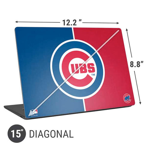 MLB Chicago Cubs Split Universal Laptop 15in (12.2 x 8.8in) Skin