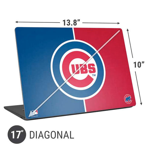MLB Chicago Cubs Split Universal Laptop 17in (13.8 x 10in) Skin