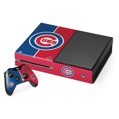MLB Chicago Cubs Split Xbox One Console and Controller Bundle Skin