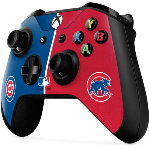 MLB Chicago Cubs Split Xbox One X Controller Skin