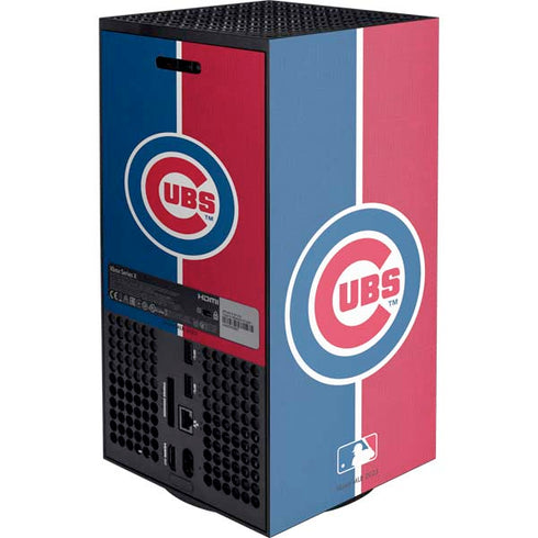 MLB Chicago Cubs Split Xbox Series X Console Skin