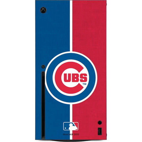 MLB Chicago Cubs Split Xbox Series X Console Skin