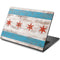 Chicago Flag Dark Wood Dell Chromebook Skin