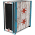 Chicago Flag Dark Wood Corsair 4000D Tempered Glass Mid-Tower ATX Case Skin