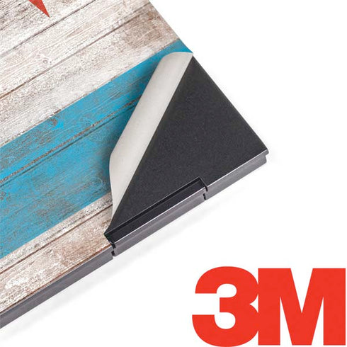 Chicago Flag Dark Wood HP Envy Skin