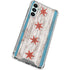 Chicago Flag Dark Wood Galaxy A13 5G Clear Case