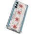 Chicago Flag Dark Wood Galaxy A15 5G Clear Case