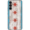 Chicago Flag Dark Wood Galaxy A54 5G Skin