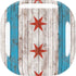 Chicago Flag Dark Wood Galaxy Buds Live Skin