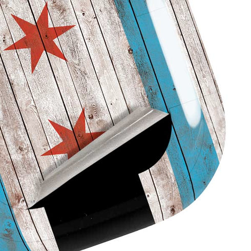 Chicago Flag Dark Wood Galaxy Buds Pro Skin