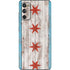 Chicago Flag Dark Wood Galaxy S20 Fan Edition Skin